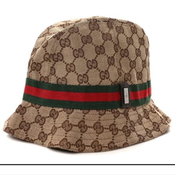 Gucci GG Monogram Sherry Line Bucket Hat - Picture 1 of 14